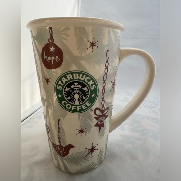 STARBUCKS Holiday Mug ‘Hope-Wish-Peace’ 19 oz. - Picture 2 of 7